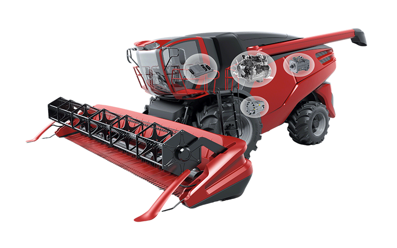 Groupe motopropulseur pour machines agricoles